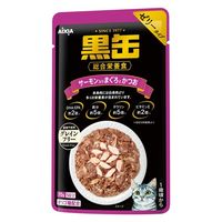 黒缶 パウチ 猫 サーモン入りまぐろとかつお 70g 24袋 キャットフード ウェット