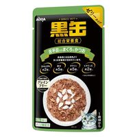 黒缶 パウチ 猫 舌平目入りまぐろとかつお 70g 12袋 キャットフード ウェット