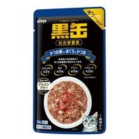 黒缶 パウチ 猫 かつお節入りまぐろとかつお 70g 24袋 キャットフード ウェット