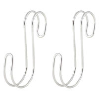 無印良品 ステンレス横ブレしにくいS字フック 小 2個入 約5cm×1×9.5cm 1セット（1袋（2個入）×2） 良品計画