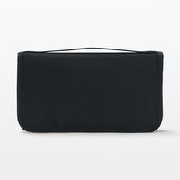 無印良品 ポリエステル パスポートケース クリアポケット付 黒 約23.5×13×2.5cm 良品計画