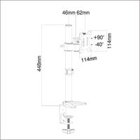 朝日木材加工 テレビ・モニター用デスクアーム DAR003 1個（直送品）