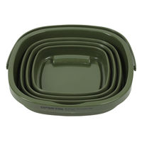 【折りたたみバケツ】 パール金属 キャプテンスタッグ フォールディングソフトバケツ（オリーブ） UW-1533 1個