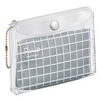 コクヨ ミニポーチ<ピープ> (フラットタイプ) シルバーグレー F-VBF242-1 1セット(1個×2)