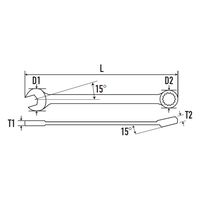 （株）ロブテックス コンビネーションレンチ CW22 1個（直送品）