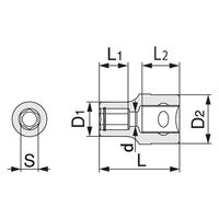 TONE ビットホルダーソケット HP3BT 1箱(1個入)