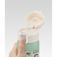 スケーター STOT5ST ワンタッチストローボトル ステンレス 480ml PEANUTS コミックアート 609374-STOT5ST 1個