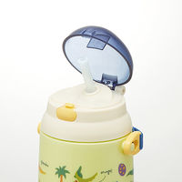 スケーター SSH4C シリコン製ストローホッパー水筒 DINOSAURS PICTURE BOOK 624452-SSH4C 1個（直送品）