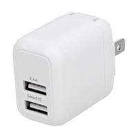 オウルテック 断線に強いType-Cケーブル1.2m付Type-A 2ポートAC充電器ホワイト OWL-AC12WBAC12-WH 1個