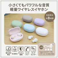 OWLTECH マイク付き コンパクトで可愛いカラーの完全ワイヤレスイヤホン ホワイト OWL-BTTW02-WH 1個（直送品）