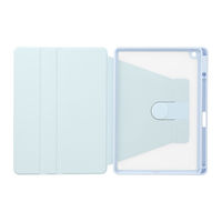 OWLTECH iPad 10.2インチ対応360度回転するケース パウダーブルー OWL-CVIB10203-BL 1個