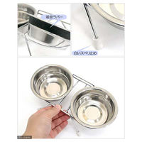 ドギーマンハヤシ ステンレス食器　カタカタ鳴らないツインディッシュ　Ｓ 68515 1個（直送品）