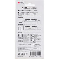 エール RiC MB0007 5000mAhバッテリー ブラック MB0007BK 2セット（直送品）