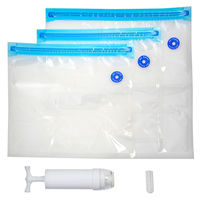 アクティ ポンプ付き真空フレッシュパック　３枚セット（大×１　小×２）　手押し式 283481 1セット（直送品）