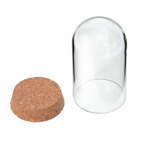 グラススクエア ガラスドームS コルクベース付 214924 1個（直送品）