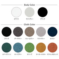 【軒先渡し】プラス Rena 事務イス 背クッション 樹脂脚 肘なし セージブルー KC-RN02SKL BL 1脚（直送品）