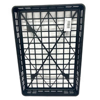 兼弥産業 カゴトレー小浅342×505×55 黒 2100772 1個（直送品）