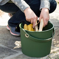 八幡化成 八幡 ガーデンツールバケット ミニ 4L グリーン 2101050 1個