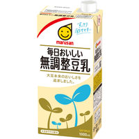マルサンアイ 毎日おいしい無調整豆乳 1000ml（1リットル） 1箱（6本入）
