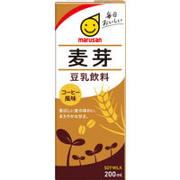 マルサンアイ 豆乳飲料 麦芽 200ml 1セット（48本）