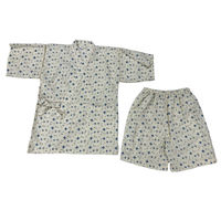 ブルーメイト 子供用 男児 甚平セット アイボリー 十字柄 130cm 14334E NE1 130 1セット（直送品）