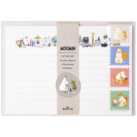 日本ホールマーク レターセット ムーミン Little Happiness ベージュ 825904 1セット(6冊)（直送品）