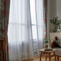 スミノエ DESIGNLIFE レースカーテン ステッチライン ベージュ AS-V2107-17089BE １セット(2枚入)（直送品）