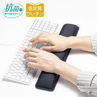 サンワサプライ 低反発リストレスト(W450mm・抗菌) TOK-MU6BK-L 1個（直送品）