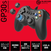 ゲームパッド PC コントローラー Xinput PS系ボタン配置 FPS仕様 ブラック JC-GP30SBK エレコム 1個（直送品）