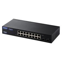 スイッチングハブ 16ポート ギガ WEBスマート 金属筐体 電源内蔵 ループ防止 3年保証 EHB-SG2C16 エレコム 1個（直送品）