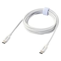 タイプCケーブル (USB-C to C) PD対応 60W 耐久 2m 白 MPA-CCSSM20WH エレコム 1本（直送品）