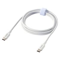 タイプCケーブル (USB-C to C) PD対応 60W 耐久 1.5m 白 MPA-CCSSM15WH エレコム 1本（直送品）