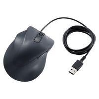 有線マウス 静音 5ボタン 左手専用 XLサイズ ブラック M-XGXL31UBSKBK エレコム 1個（直送品）