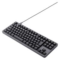 キーボード 有線 着脱式USBケーブル 赤軸 リニア テンキーレス グレー TK-MC30UKLGY/EC エレコム 1個