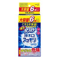 強力カビハイター 排水口スッキリ 大容量6袋入り 5個 花王