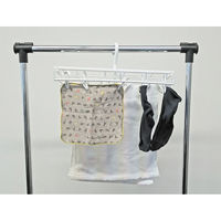 衣類ハンガー スリム角ハンガー ピンチ12個付 5個 小久保工業所