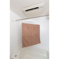 浴室干し バスタオルハンガー ホワイト ウチドライ 東和産業（TOWA）　5個