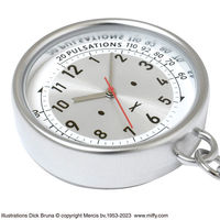 セントレディス ミッフィー クリップウォッチ フェイスシルバー ST-PLMF0001 1セット(3個入)（直送品）