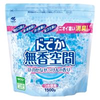 【アウトレット】ドでか無香空間 ほのかなせっけんの香り 詰め替え用 消臭ビーズ 消臭・芳香剤 1500g 1セット（6個） 小林製薬