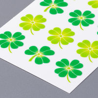 奥山商会 ラメ入りシール クローバー CR492 1枚