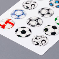 奥山商会 ラメ入りシール サッカーボール CR549 1枚