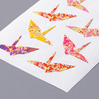 奥山商会 和風シール 折鶴 JP373 1セット(5枚)