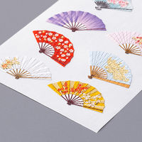 奥山商会 和風シール 扇 JP320 1セット(5枚)