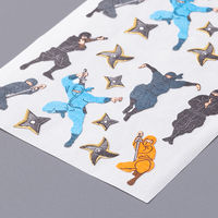 奥山商会 和風シール 忍者 JP293 1セット(5枚)