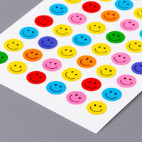 奥山商会 クリアーシール カラフルスマイル SC198 1セット(5枚)