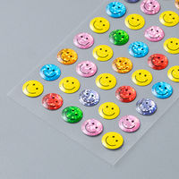 奥山商会 樹脂盛りシール スマイル 10mm SE298 1枚