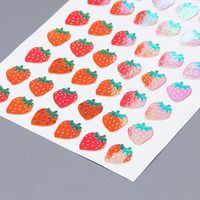 奥山商会 オーロラシール イチゴ6列 EA031 1セット(5枚)