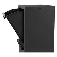 天馬 Boite e-LABO 分別 2段 上段15L 下段25L ゴミ箱 ブラック 多段分別 キャスター付き 1台