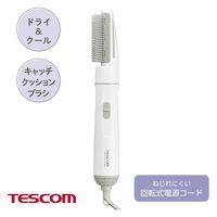 くるくるドライヤー カールドライヤー スリム 軽量 シンプル 2段階切替 ホワイト TC105B-W テスコム 1個（直送品）