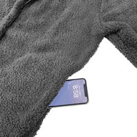 もこふわ着る毛布　グレー 80008 1個 トレードワン（直送品）